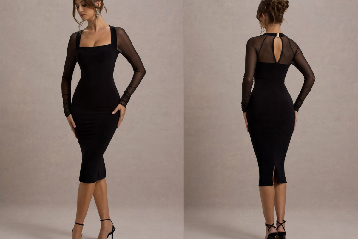 Black Pencil Dress That Flatters Every Curve and Suits All Body Types